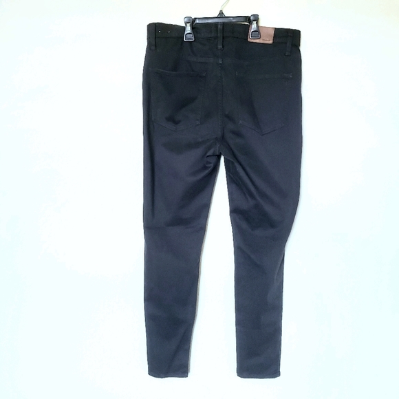 MADEWELL 9' High-Rise Skinny Sateen Black Jeans - Picture 3 of 3